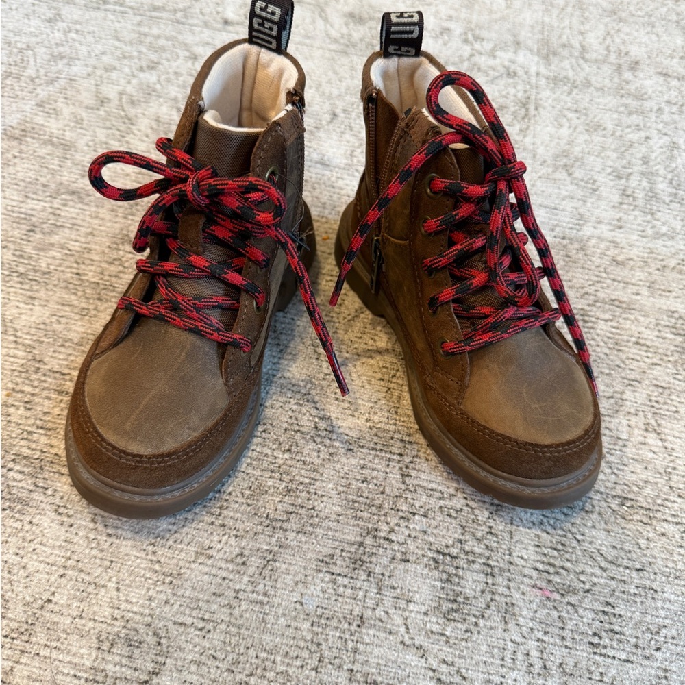 UGG Brown Boots with Red Laces
